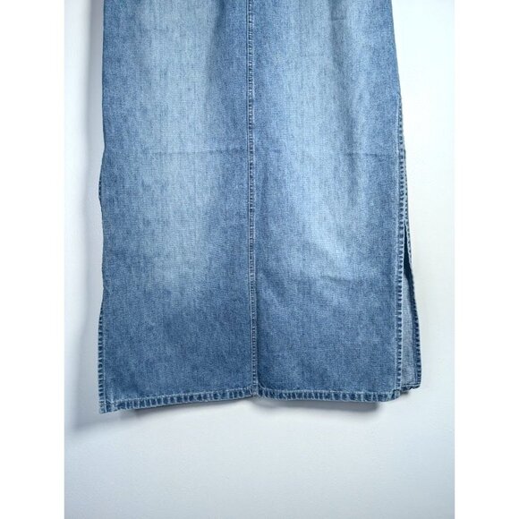 Squeeze Stephen Hardy Denim Maxi Skirt Size 11 Juniors 90s Y2K Grunge Vintage - Picture 3 of 14